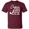 Coffee Gets Me Started, Jesus Keeps Me Going, Pastor Lover Unisex T-Shirt