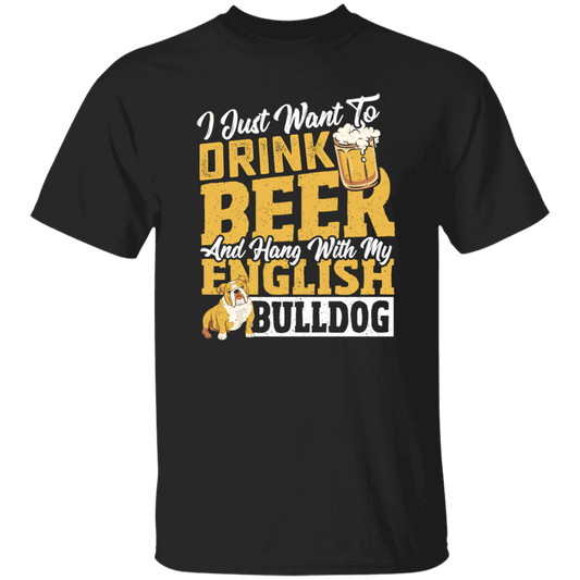 Love Bulldog, Love Beer, Love To Drink Beer, Best Of Beer  Lover Gift Unisex T-Shirt