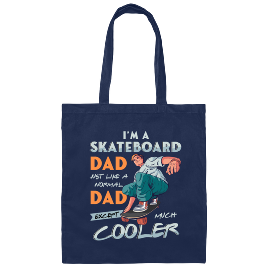 Funny Skateboard Dad Father Daddy Skater Skateboarding Canvas Tote Bag