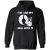 I'm Grumpy, Deal With It, Grumpy Cat, Angry Cat, Grumpy Gift, Cat Lover Pullover Hoodie