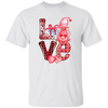 Love Gnome, Pink Leopard, Cute Love, Cute Valentine Unisex T-Shirt