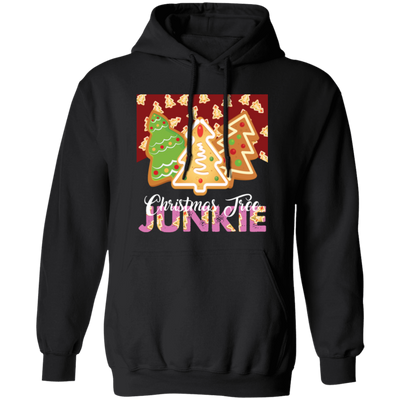 Christmas Tree Junkie, Xmas Tree Gingerbread, Gingerbread Lover, Merry Christmas, Trendy Christmas Pullover Hoodie