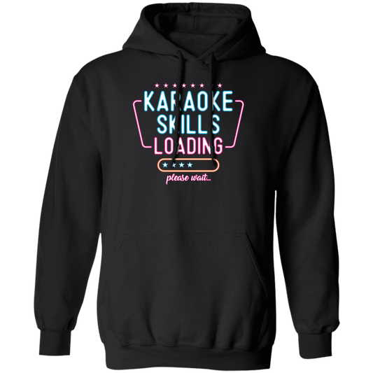 Retro Karaoke Lover Gift, Karaoke Skills Loading, Please Wait Pullover Hoodie