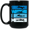 Funny Swimming Swim Team Quote Reads Swim You Will See A Coach Swim Style Black Mug