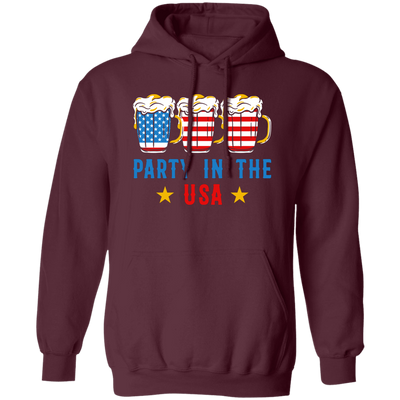 Party In The USA, American Party, American Beer Pullover Hoodie