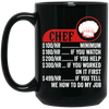 Chef Hourly Rate, Funny Chef, Best Of Chef Black Mug