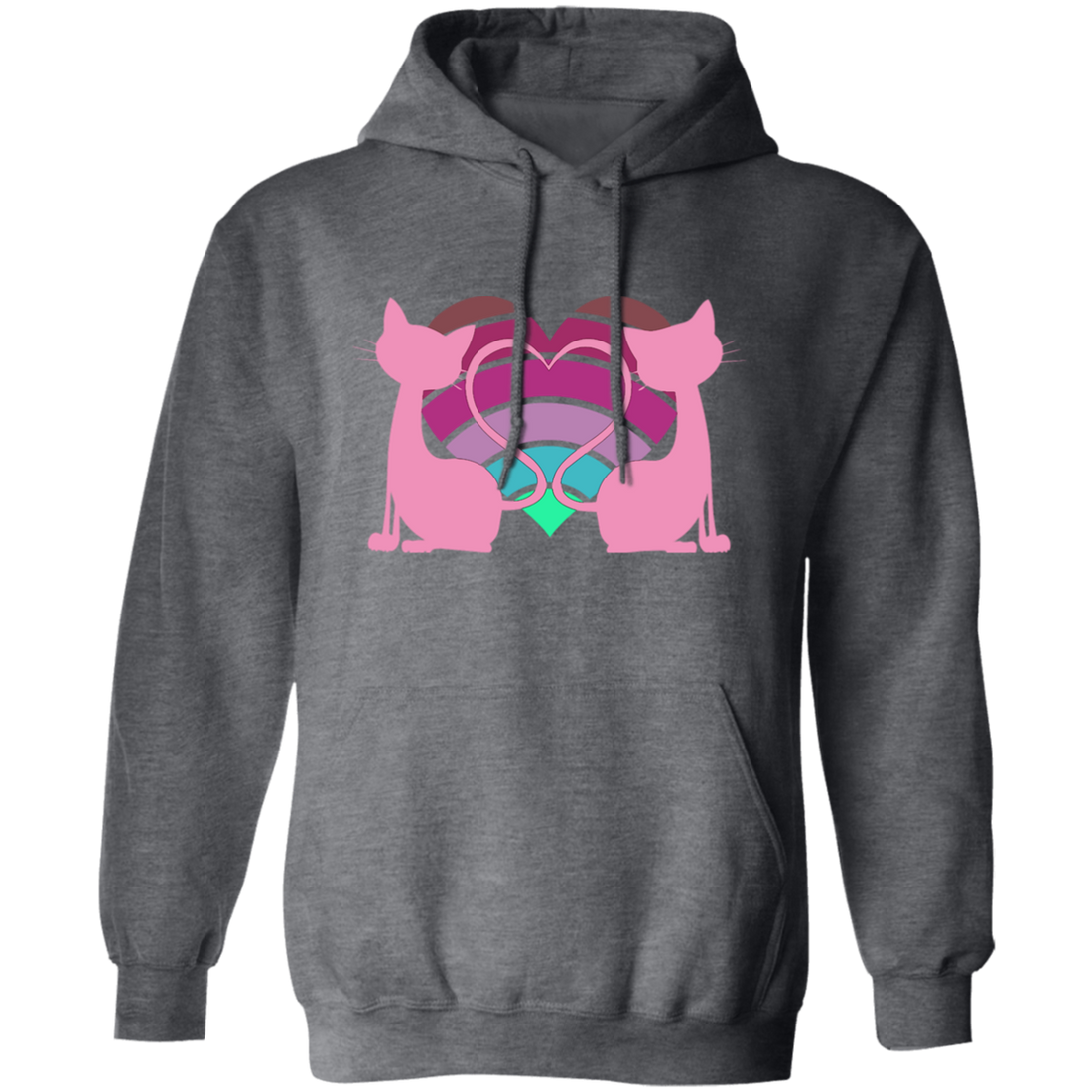 Cat Couple, Love Story, A Pair Of Cat, Lovely Cat, Best Love Ever Gift Pullover Hoodie