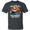 Retro Panda, I Hate Morning People, And Mornings, And People, Hate Go For Job Unisex T-Shirt