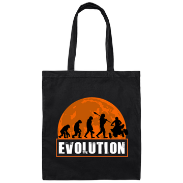 Funny Cool Human Evolution, Four Wheeling, Four Wheeler, 4 Wheeling Gift Canvas Tote Bag