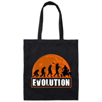 Funny Cool Human Evolution, Four Wheeling, Four Wheeler, 4 Wheeling Gift Canvas Tote Bag