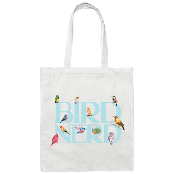 Bird Nerd, Love Birds, Bird Lover Gift, Kinds Of Bird Canvas Tote Bag