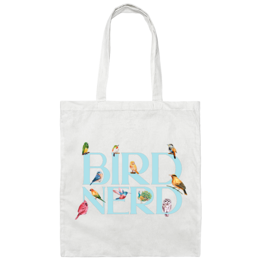 Bird Nerd, Love Birds, Bird Lover Gift, Kinds Of Bird Canvas Tote Bag