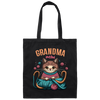 Knitting Grandma, Grandmeow, Love Cat, Love Knit, Gift For Grandma Canvas Tote Bag