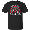 God Bless America, Rainbow American, Retro Rainbow Unisex T-Shirt