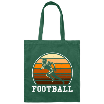 Retro Football, Run For Football, Love Sport, Football Vintage Canvas Tote Bag
