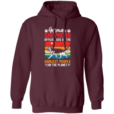 German Shepherd, Becgie, Retro German Shepherd Pullover Hoodie