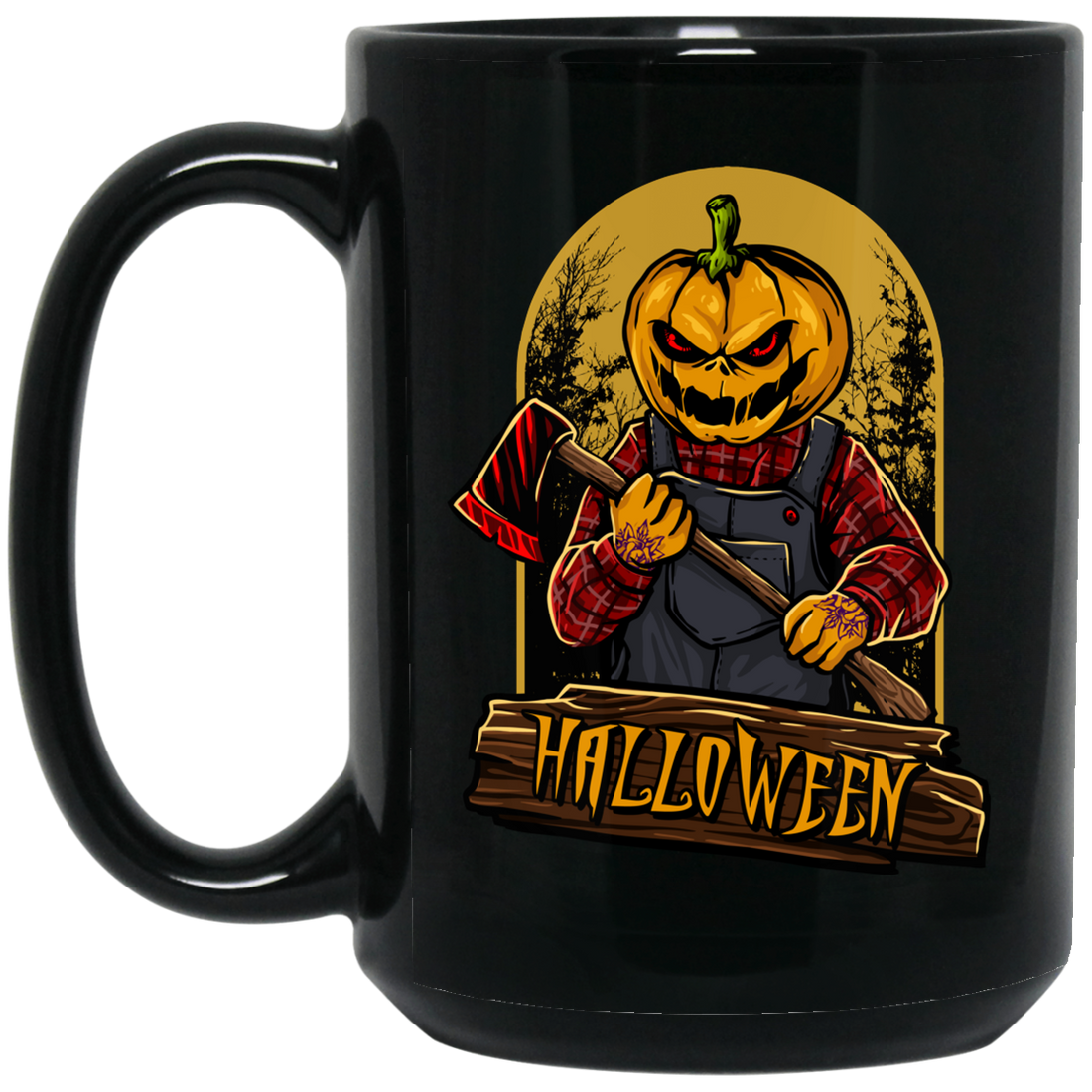 Halloween Night, Horror Halloween, Happy Halloween Black Mug