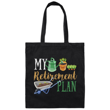 Retirement Plan Gift, Gardener Hobby Pensioner Garden Canvas Tote Bag