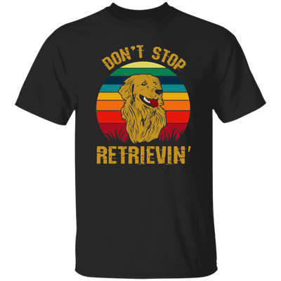 Golden Lover, Retriever Dog, Retro Golden, Don't Stop Retrieving Unisex T-Shirt