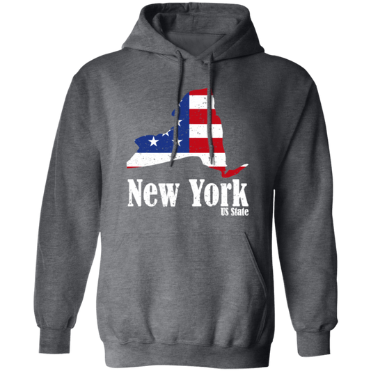 New York Lover, American Flag, 4th Of July, Patriotic Gift, Love New York Pullover Hoodie