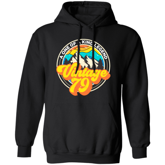 Birthday 1979, Retro 1979 Gift, Vintage 1979, Mountain Lover Gift Pullover Hoodie