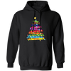 Crayon Xmas Tree, Crayon-mas Tree With Light Line, Merry Christmas, Trendy Christmas Pullover Hoodie