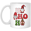 Ho Ho Ho, Xmas Gnome, Merry Christmas, Cute Gnome White Mug