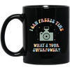 I Can Freeze Time, What's You Superpower, Groovy Cameraman Black Mug