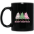 Pink Christmas, Christmas Tree, Pink Plaid Xmas Tree Black Mug