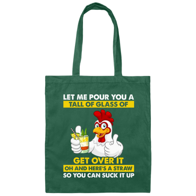 Let Me Pour You A Tall Of Glass, Humorous Farmer Training Horticulturing Canvas Tote Bag