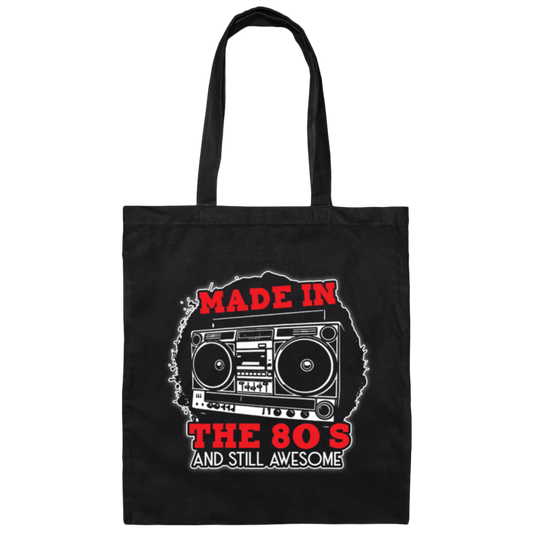 Made In The 80s Canvas Tote Bag