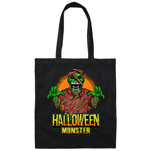 Halloween, Happy Halloween, Halloween Monster Canvas Tote Bag