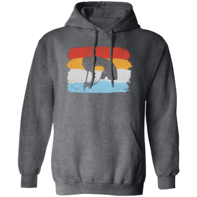 Billiard Player, Billiard Lover, Retro Billiard, Billiard Silhouette Pullover Hoodie