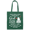 Once Upon A Time There Was A Girl Who Really Loved Books And Cats It Was Me The End Canvas Tote Bag