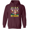 Santa Drinking Beer, Ho Ho Hold, Love Beer, Santa Really Love Beer Pullover Hoodie