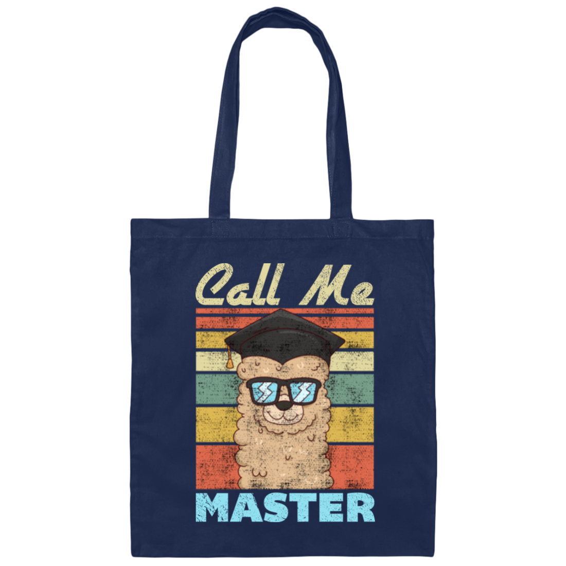 Intelligent Dog, Retro Best Dog, Call Me Master, Funny Dog, Vintage Canvas Tote Bag