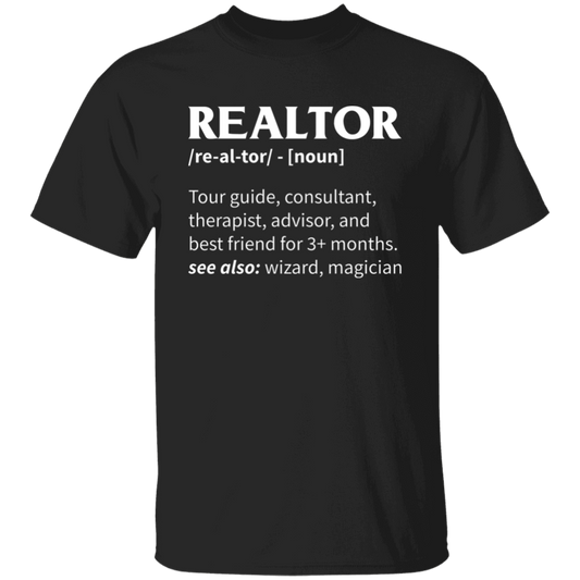 Realtor Meaning, Tour Guide, Consultant, Therapist, Advisor Unisex T-Shirt