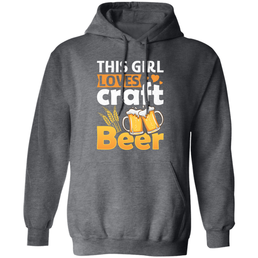 This Girl Love Craft Beer, Beer Lover, Retro Beer Pullover Hoodie