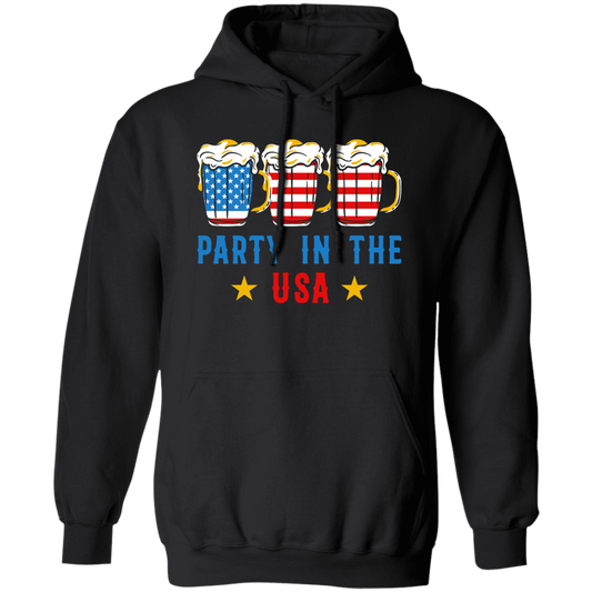 Party In The USA, American Party, American Beer Pullover Hoodie