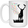 Butterfly From Deer, Wild Deer Lover, Happyness From Deer White Mug