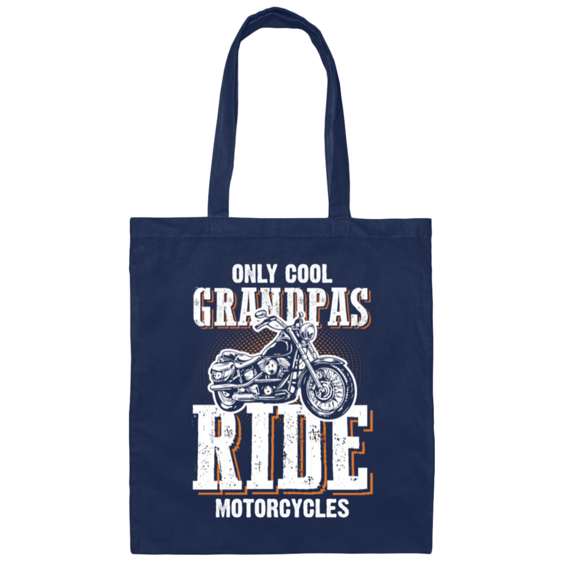 Grandpa Motorcycle, Motorcycle Saying Canvas Tote Bag
