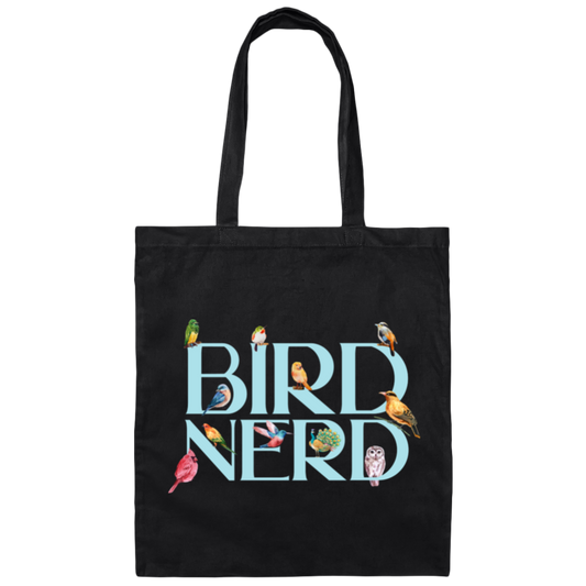 Bird Nerd, Love Birds, Bird Lover Gift, Kinds Of Bird Canvas Tote Bag