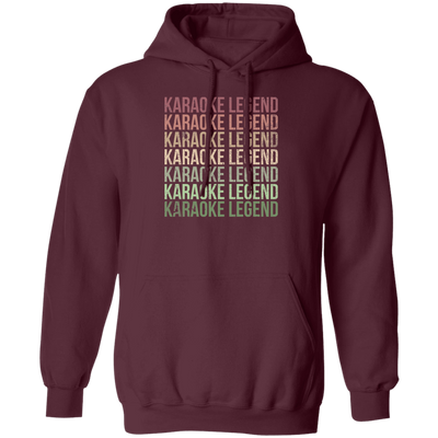 Karaoke Legend, Love To Karaoke, Retro Karaoke Design Pullover Hoodie