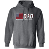 DAD Worlds, Best Daddy Ever, Husband Gift, Husband Protector Hero Pullover Hoodie