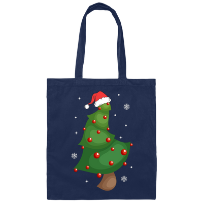 Funny Christmas Tree, Christmas Tree, Love Xmas, Merry Christmas, Trendy Chrismas Canvas Tote Bag