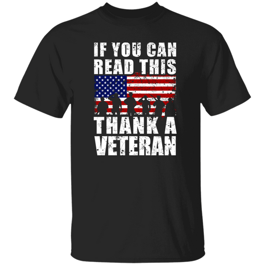 If You Can Read This, Thank A Veteran, I Am A Veteran, Love Vegetable Unisex T-Shirt