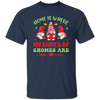 Home Is Where My Bunch Of Gnome Are, Merry Christmas Unisex T-Shirt