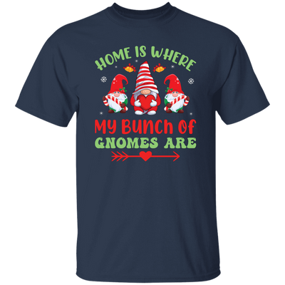 Home Is Where My Bunch Of Gnome Are, Merry Christmas Unisex T-Shirt