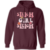 Sleigh Girl Sleigh, Pinky Sleigh, Groovy Sleigh, Pink Christmas Pullover Hoodie