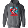 Fight Shark Vs Zombie, Zombie Fight Shark, Horror Gift, Scare Zombie Pullover Hoodie